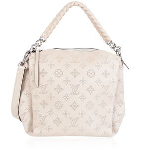 Louis Vuitton Creme Mahina Leather Babylone BB Chain Shoulder Bag